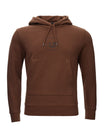 C.P. Company Chic Brown Hooded Sweatshirt with Front Logo